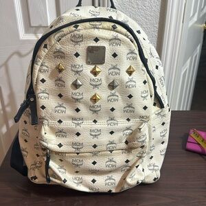 MCM Visetos Monogram Large Backpack